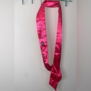 VINTAGE SILK BRIDE TO BE HOT PINK SASH